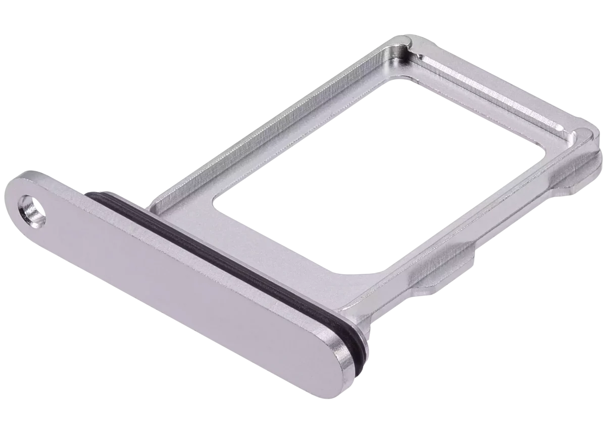 Iphone 16 Pro Max ile Uyumlu Tek Sim Kart Tepsisi / 16 Pro Max ile Uyumlu Beyaz Titanyum - Görsel 4