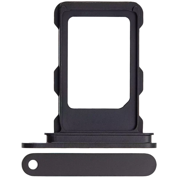 Iphone 16 Pro Max ile Uyumlu Tek Sim Kart Tepsisi / 16 Pro Max ile Uyumlu Siyah Titanyum