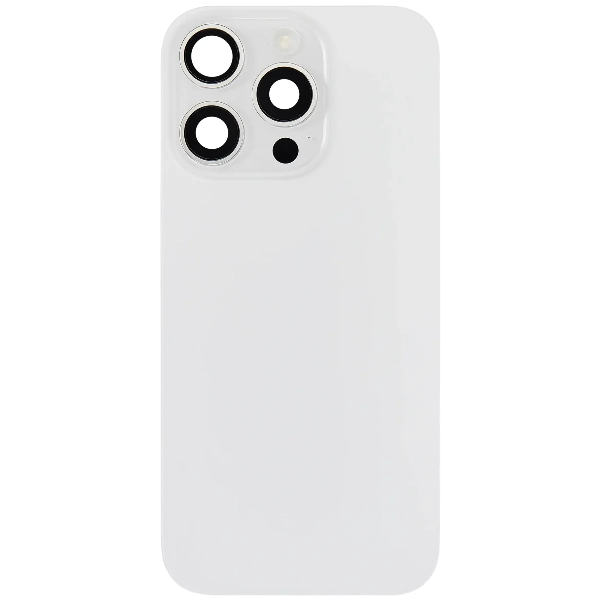 Iphone 16 Pro ile Uyumlu Arka Cam Çelik Plakalı Kablosuz NFC Şarj MagSafe Mıknatıs ve El Feneri Esnek ile Uyumlu Full  Beyaz Titanyum - Görsel 3