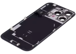 Iphone 16 Pro ile Uyumlu Arka Cam Çelik Plakalı Kablosuz NFC Şarj MagSafe Mıknatıs ve El Feneri Esnek ile Uyumlu Full Beyaz Titanyum - Görsel 5