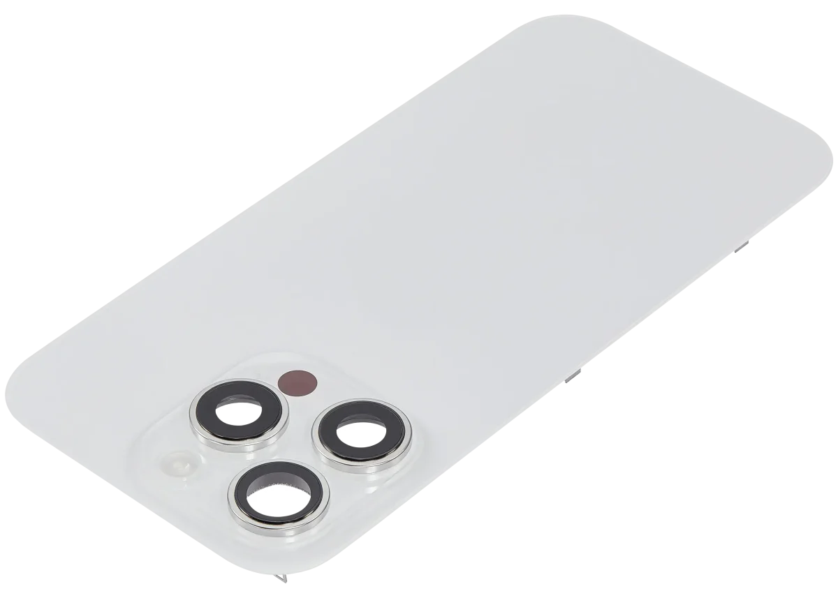 Iphone 16 Pro ile Uyumlu Arka Cam Çelik Plakalı Kablosuz NFC Şarj MagSafe Mıknatıs ve El Feneri Esnek ile Uyumlu Full  Beyaz Titanyum - Görsel 5