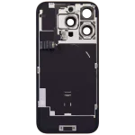 Iphone 16 Pro ile Uyumlu Arka Cam Çelik Plakalı Kablosuz NFC Şarj MagSafe Mıknatıs ve El Feneri Esnek ile Uyumlu Full Çöl Titanyumu - Görsel 3