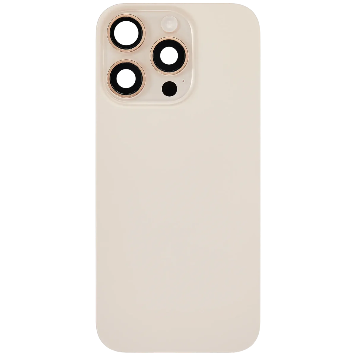 Iphone 16 Pro ile Uyumlu Arka Cam Çelik Plakalı Kablosuz NFC Şarj MagSafe Mıknatıs ve El Feneri Esnek ile Uyumlu Full  Çöl Titanyumu - Görsel 3