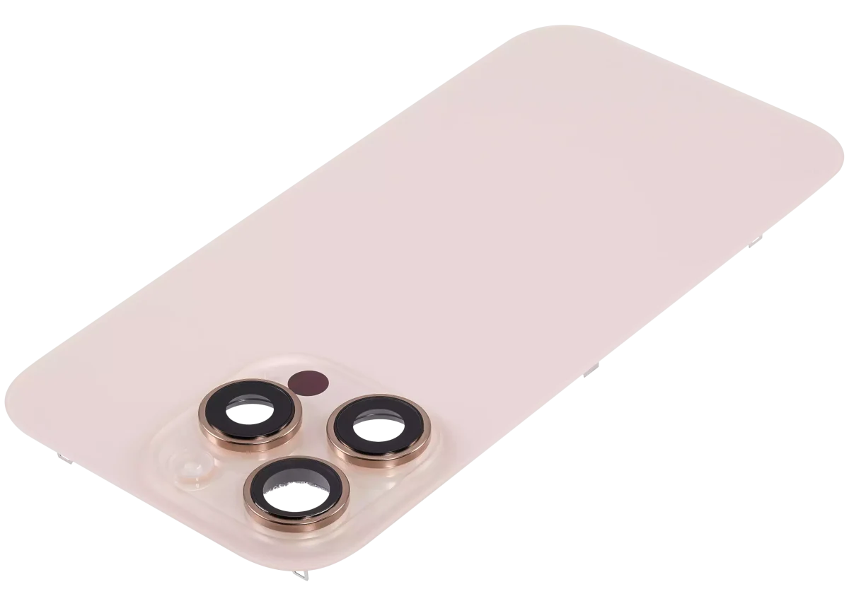 Iphone 16 Pro ile Uyumlu Arka Cam Çelik Plakalı Kablosuz NFC Şarj MagSafe Mıknatıs ve El Feneri Esnek ile Uyumlu Full Çöl Titanyumu - Görsel 4
