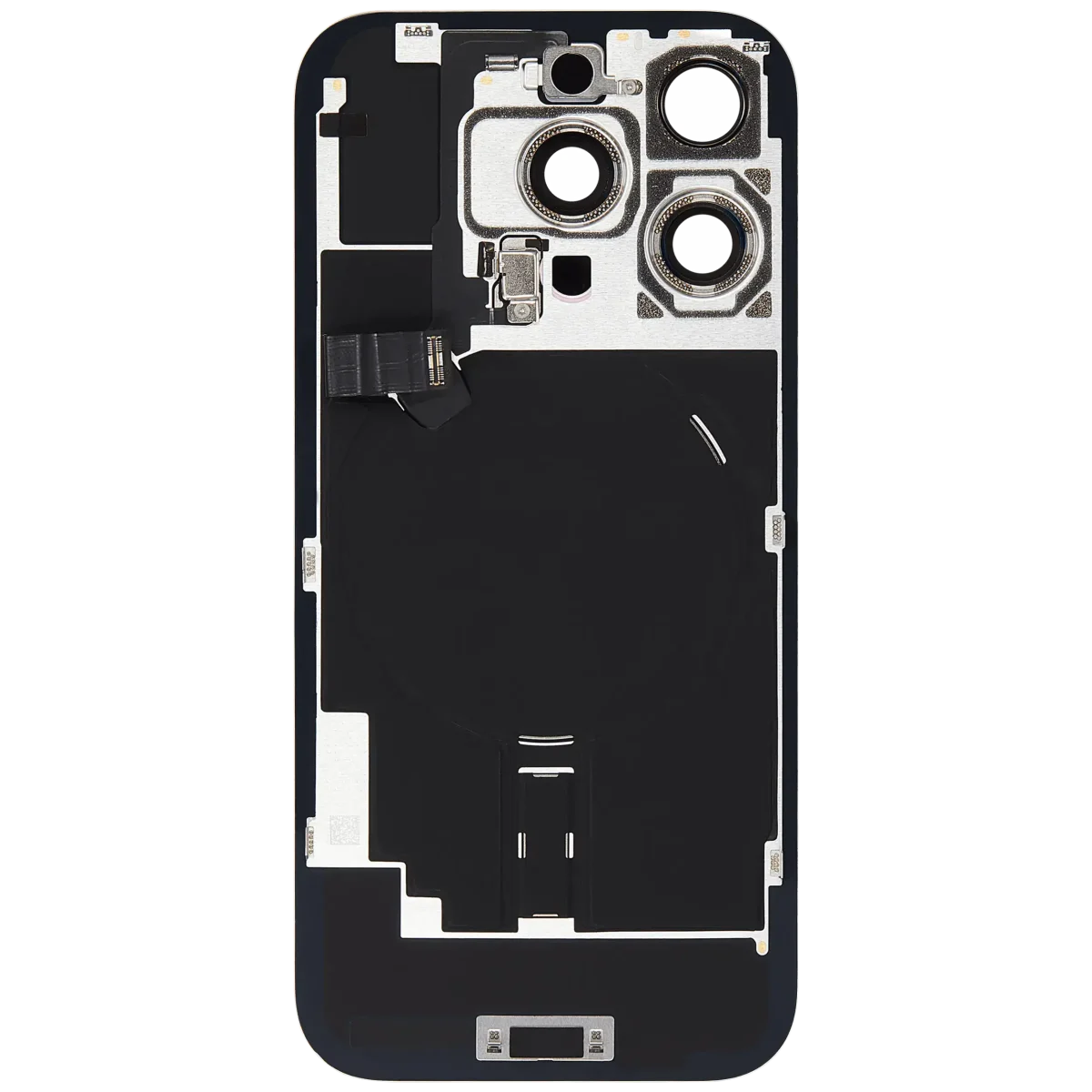Iphone 16 Pro ile Uyumlu Arka Cam Çelik Plakalı Kablosuz NFC Şarj MagSafe Mıknatıs ve El Feneri Esnek ile Uyumlu Full  Çöl Titanyumu - Görsel 4