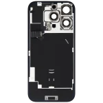 Iphone 16 Pro ile Uyumlu Arka Cam Çelik Plakalı Kablosuz NFC Şarj MagSafe Mıknatıs ve El Feneri Esnek ile Uyumlu Full  Çöl Titanyumu - Görsel 4