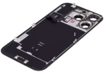 Iphone 16 Pro ile Uyumlu Arka Cam Çelik Plakalı Kablosuz NFC Şarj MagSafe Mıknatıs ve El Feneri Esnek ile Uyumlu Full Çöl Titanyumu - Görsel 5