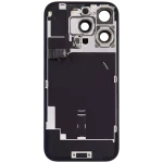 Iphone 16 Pro ile Uyumlu Arka Cam Çelik Plakalı Kablosuz NFC Şarj MagSafe Mıknatıs ve El Feneri Esnek ile Uyumlu Full Doğal Titanyum - Görsel 3
