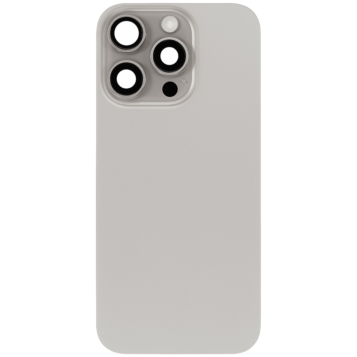 Iphone 16 Pro ile Uyumlu Arka Cam Çelik Plakalı Kablosuz NFC Şarj MagSafe Mıknatıs ve El Feneri Esnek ile Uyumlu Full  Doğal Titanyum - Görsel 3