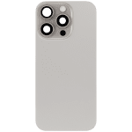 Iphone 16 Pro ile Uyumlu Arka Cam Çelik Plakalı Kablosuz NFC Şarj MagSafe Mıknatıs ve El Feneri Esnek ile Uyumlu Full  Doğal Titanyum - Görsel 3