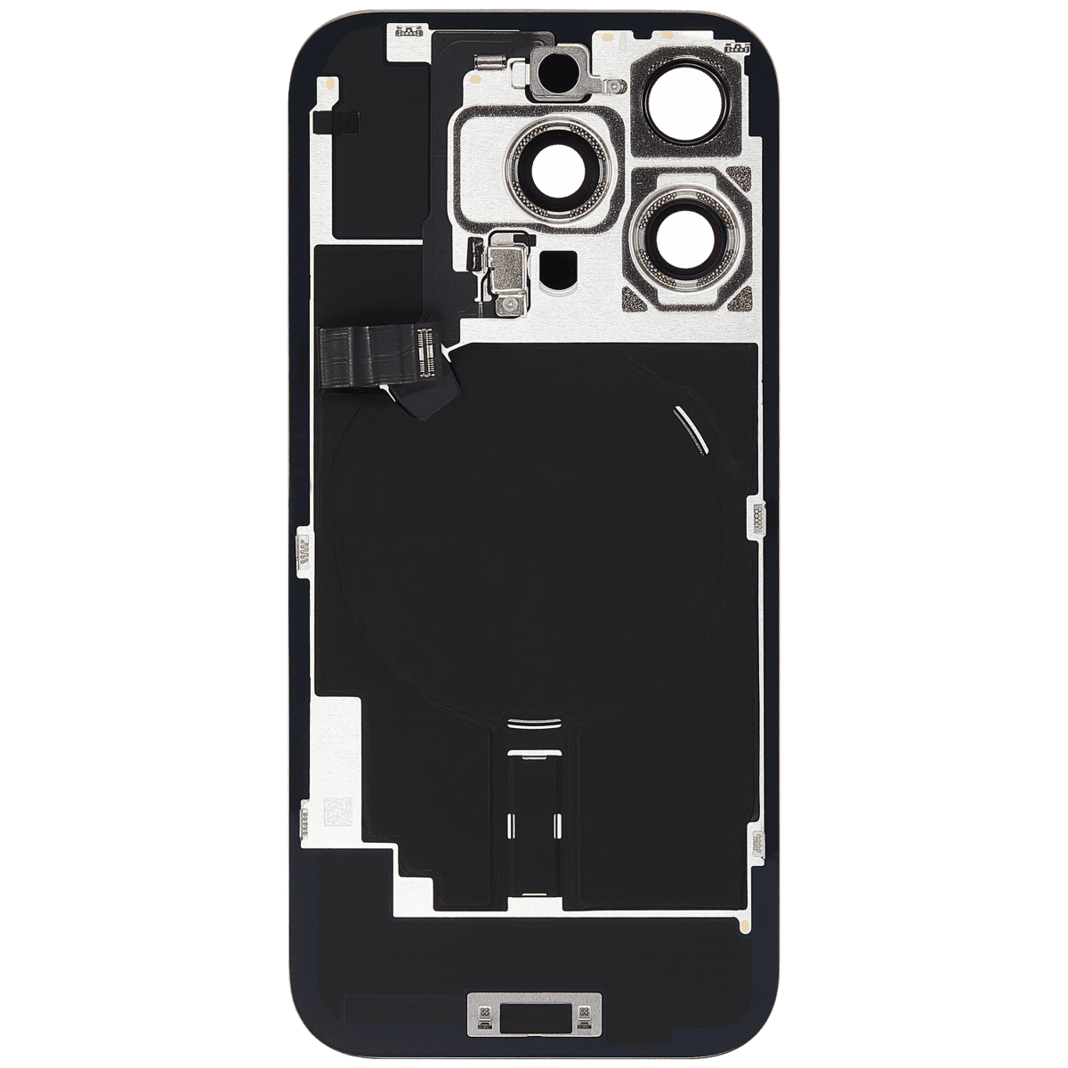 Iphone 16 Pro ile Uyumlu Arka Cam Çelik Plakalı Kablosuz NFC Şarj MagSafe Mıknatıs ve El Feneri Esnek ile Uyumlu Full  Doğal Titanyum - Görsel 4