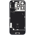 Iphone 16 Pro ile Uyumlu Arka Cam Çelik Plakalı Kablosuz NFC Şarj MagSafe Mıknatıs ve El Feneri Esnek ile Uyumlu Full  Doğal Titanyum - Görsel 4