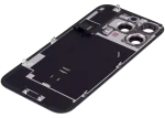 Iphone 16 Pro ile Uyumlu Arka Cam Çelik Plakalı Kablosuz NFC Şarj MagSafe Mıknatıs ve El Feneri Esnek ile Uyumlu Full Doğal Titanyum - Görsel 5