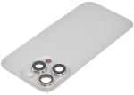 Iphone 16 Pro ile Uyumlu Arka Cam Çelik Plakalı Kablosuz NFC Şarj MagSafe Mıknatıs ve El Feneri Esnek ile Uyumlu Full  Doğal Titanyum - Görsel 5