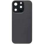 Iphone 16 Pro ile Uyumlu Arka Cam Çelik Plakalı Kablosuz NFC Şarj MagSafe Mıknatıs ve El Feneri Esnek ile Uyumlu Full  Siyah Titanyum - Görsel 3