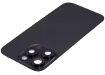 Iphone 16 Pro ile Uyumlu Arka Cam Çelik Plakalı Kablosuz NFC Şarj MagSafe Mıknatıs ve El Feneri Esnek ile Uyumlu Full Siyah Titanyum - Görsel 4