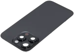 Iphone 16 Pro ile Uyumlu Arka Cam Çelik Plakalı Kablosuz NFC Şarj MagSafe Mıknatıs ve El Feneri Esnek ile Uyumlu Full  Siyah Titanyum - Görsel 5