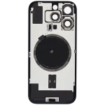 Iphone 16 Pro ile Uyumlu Arka Cam Çelik Plakalı MagSafe Mıknatıs Önceden Takılmış Kapak  Beyaz Titanyum - Görsel 4