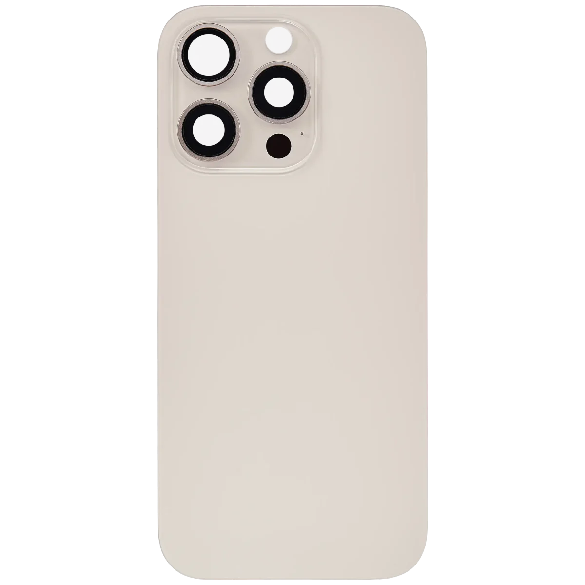Iphone 16 Pro ile Uyumlu Arka Cam Çelik Plakalı MagSafe Mıknatıs Önceden Takılmış Kapak  Çöl Titanyumu - Görsel 3