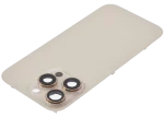 Iphone 16 Pro ile Uyumlu Arka Cam Çelik Plakalı MagSafe Mıknatıs Önceden Takılmış Kapak  Çöl Titanyumu - Görsel 5