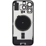 Iphone 16 Pro ile Uyumlu Arka Cam Çelik Plakalı MagSafe Mıknatıs Önceden Takılmış Kapak  Doğal Titanyum - Görsel 4