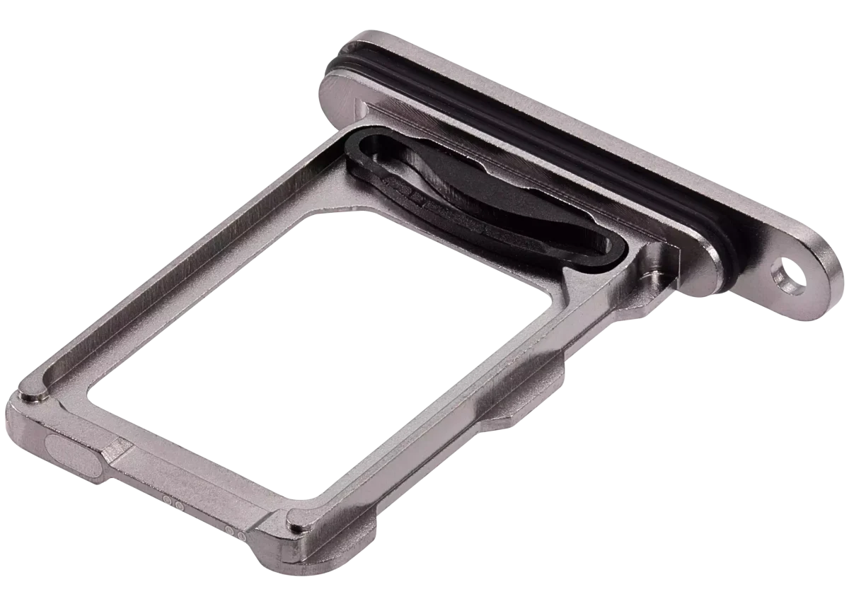 Iphone 16 Pro ile Uyumlu Çift Sim Kart Tepsisi / 16 Pro Max Doğal Titanyum ile Uyumlu - Görsel 4