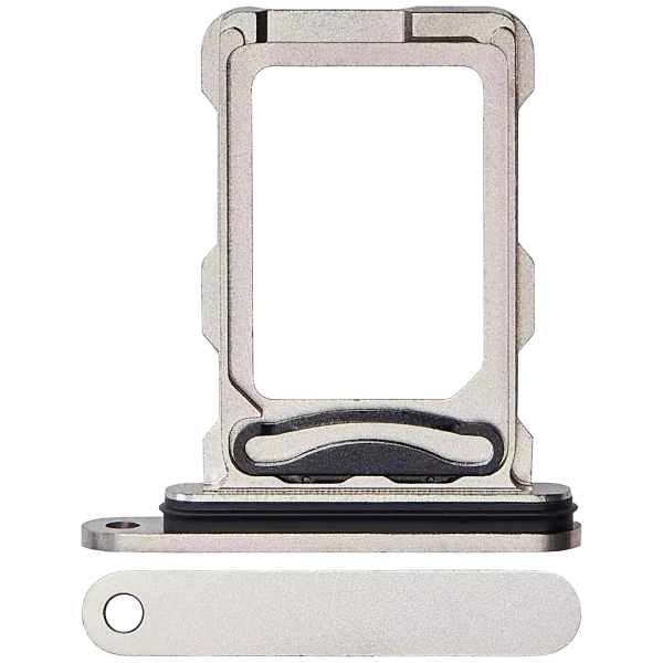 Iphone 16 Pro ile Uyumlu Çift Sim Kart Tepsisi / 16 Pro Max Doğal Titanyum ile Uyumlu