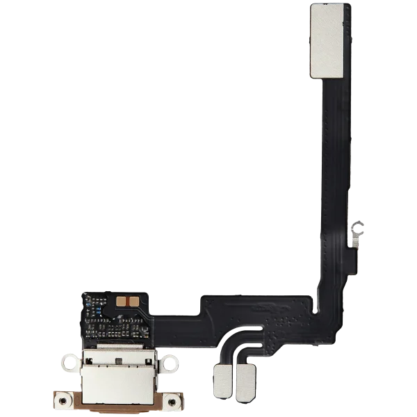 Iphone 16 Pro ile Uyumlu Şarj Portu Esnek Kablosu Aftermarket Plus Desert Titanium ile Uyumlu