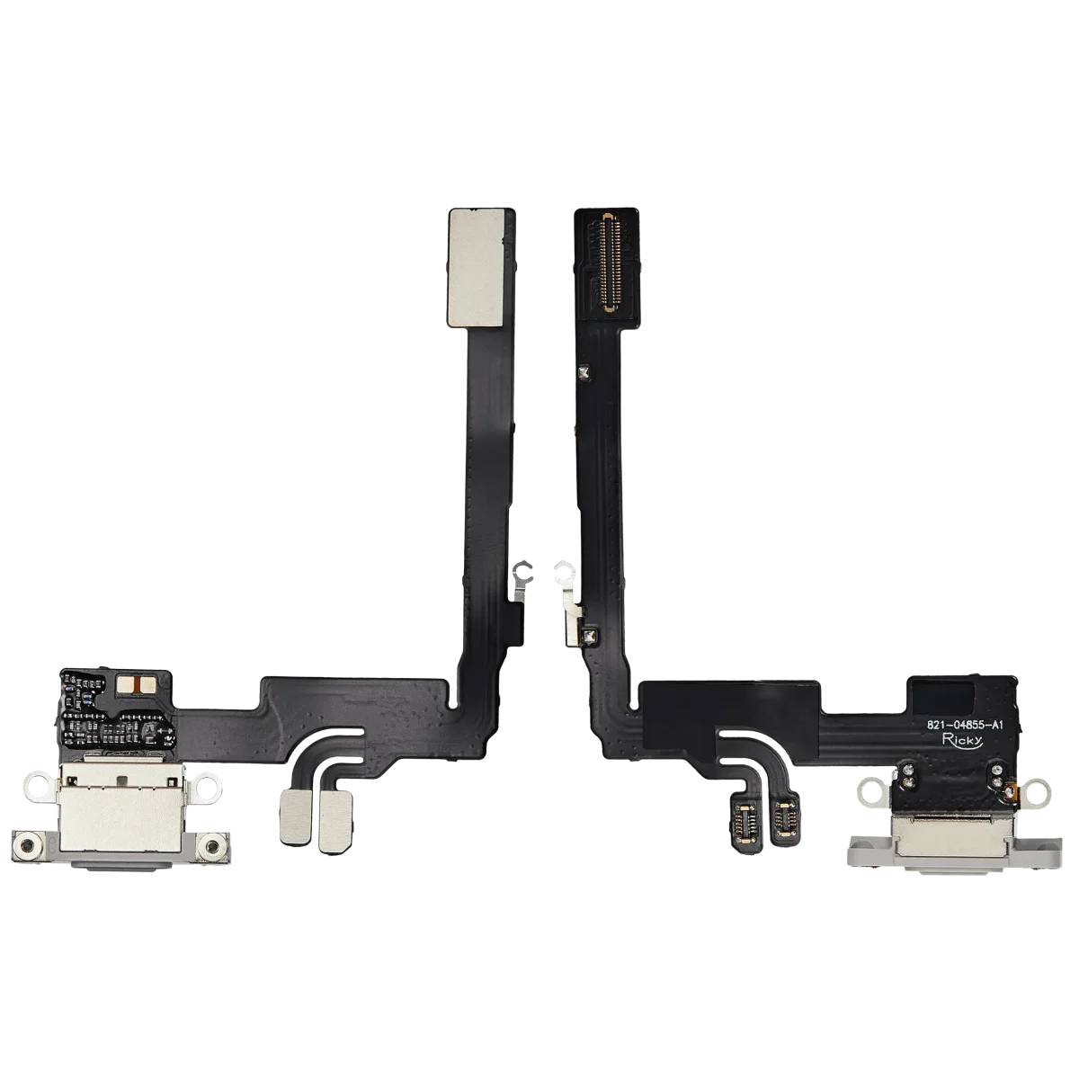 Iphone 16 Pro ile Uyumlu Şarj Portu Esnek Kablosu Aftermarket Plus ile Uyumlu Beyaz Titanyum - Görsel 2