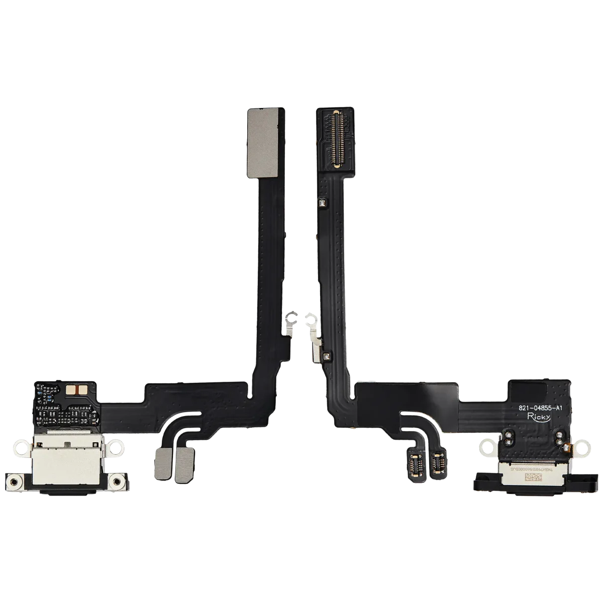 Iphone 16 Pro ile Uyumlu Şarj Portu Esnek Kablosu Aftermarket Plus ile Uyumlu Siyah Titanyum - Görsel 2