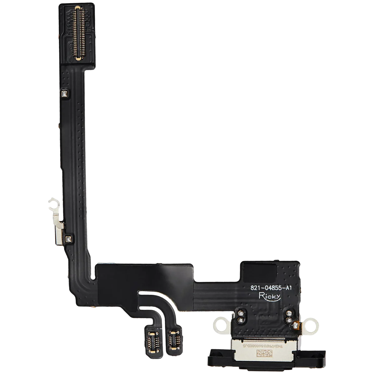 Iphone 16 Pro ile Uyumlu Şarj Portu Esnek Kablosu Aftermarket Plus ile Uyumlu Siyah Titanyum - Görsel 3