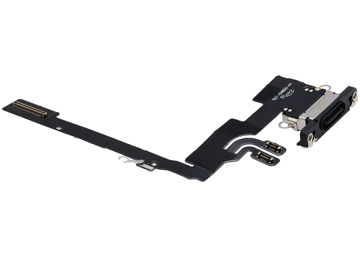Iphone 16 Pro ile Uyumlu Şarj Portu Esnek Kablosu Aftermarket Plus ile Uyumlu Siyah Titanyum - Görsel 5