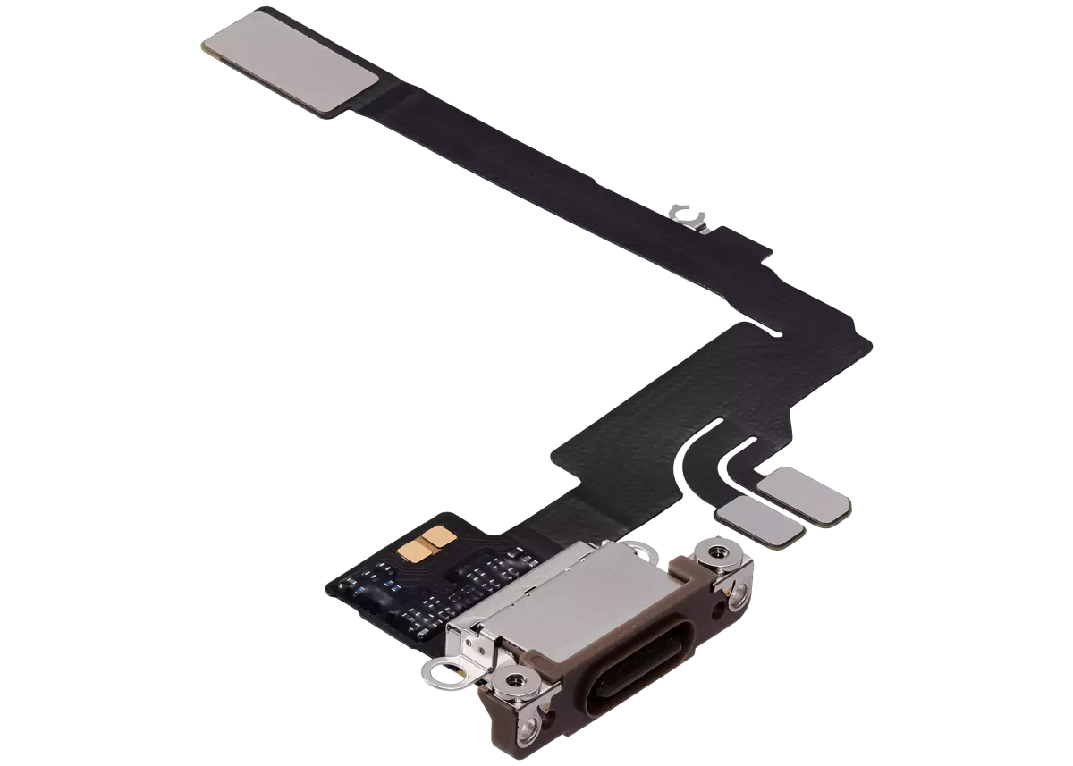 Iphone 16 Pro ile Uyumlu Şarj Portu Esnek Kablosu Premium Desert Titanium ile Uyumlu - Görsel 3