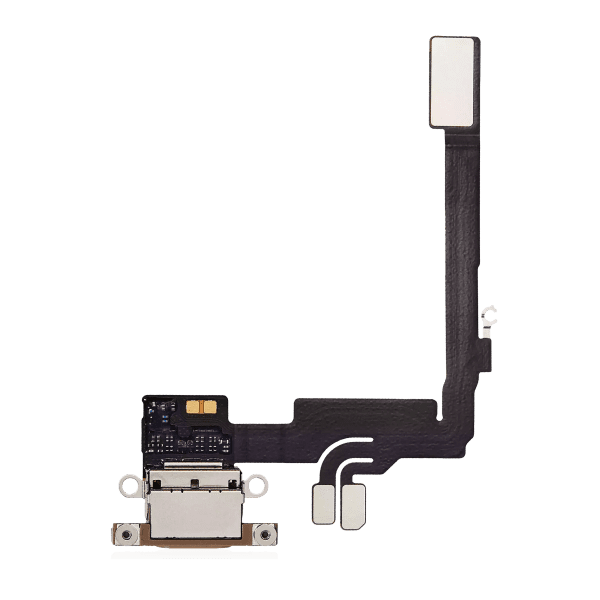 Iphone 16 Pro ile Uyumlu Şarj Portu Esnek Kablosu Premium Desert Titanium ile Uyumlu
