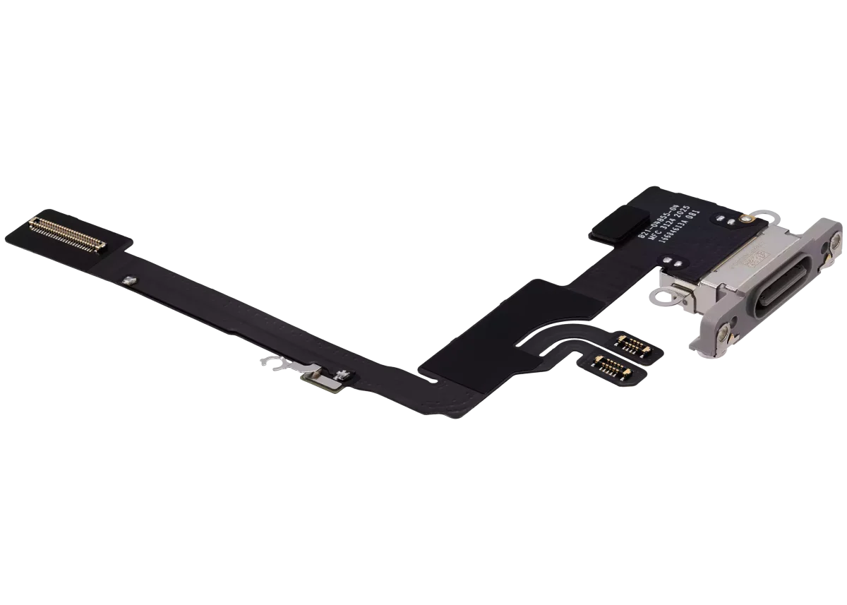Iphone 16 Pro ile Uyumlu Şarj Portu Esnek Kablosu Premium Doğal Titanyum ile Uyumlu - Görsel 4