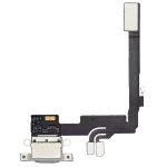 Iphone 16 Pro ile Uyumlu Şarj Portu Girişli Mifrofon Filmi Şarj Filmi (Orijinal Servis Ürün) Beyaz Titanyum