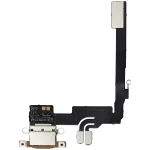 Iphone 16 Pro ile Uyumlu Şarj Portu Girişli Mifrofon Filmi Şarj Filmi (Orijinal Servis Ürün) Desert Titanium