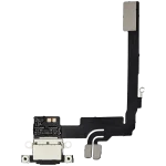 Iphone 16 Pro ile Uyumlu Şarj Portu Girişli Mifrofon Filmi Şarj Filmi (Orijinal Servis Ürün) Siyah Titanyum