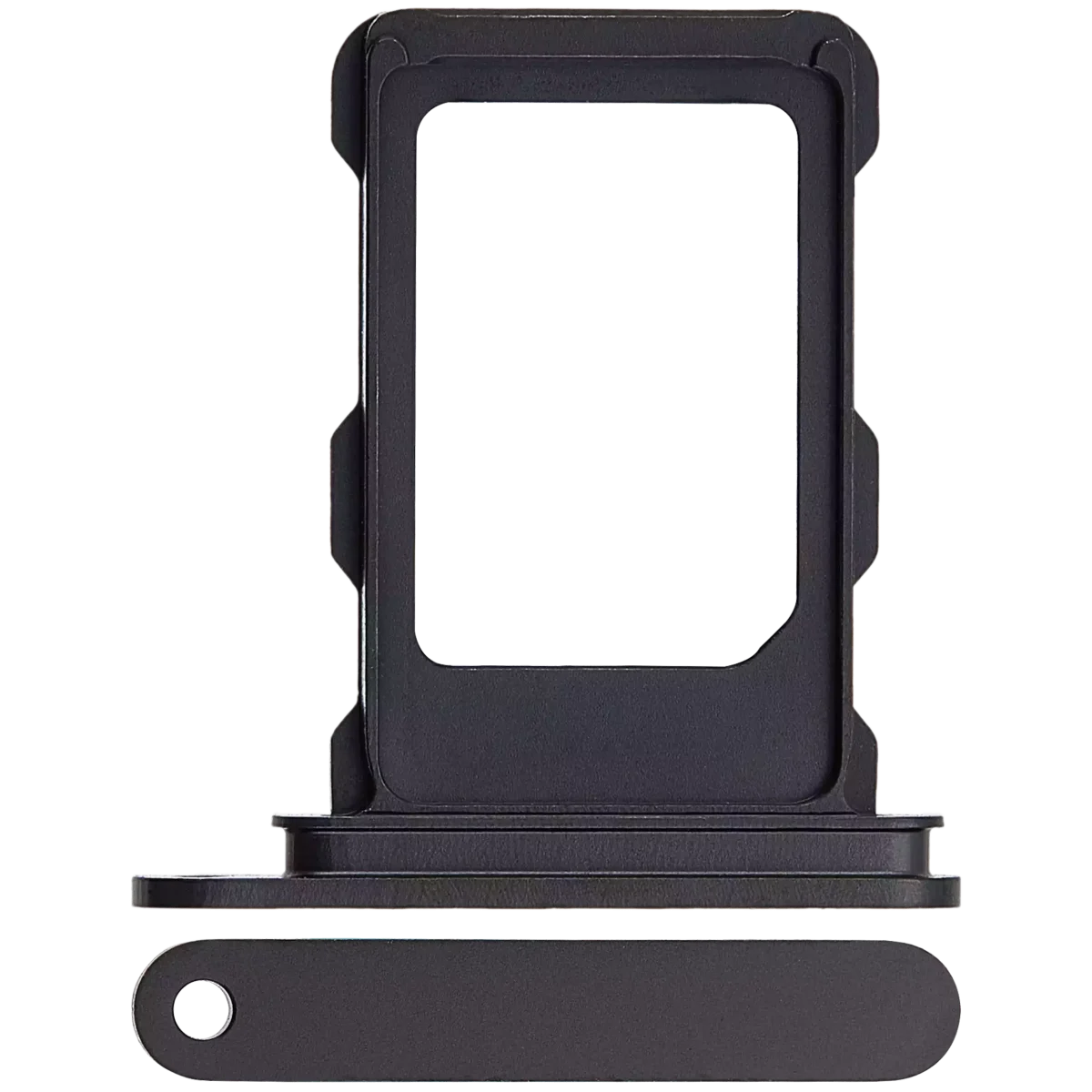 Iphone 16 Pro ile Uyumlu Tek Sim Kart Tepsisi / 16 Pro Max ile Uyumlu Siyah Titanyum