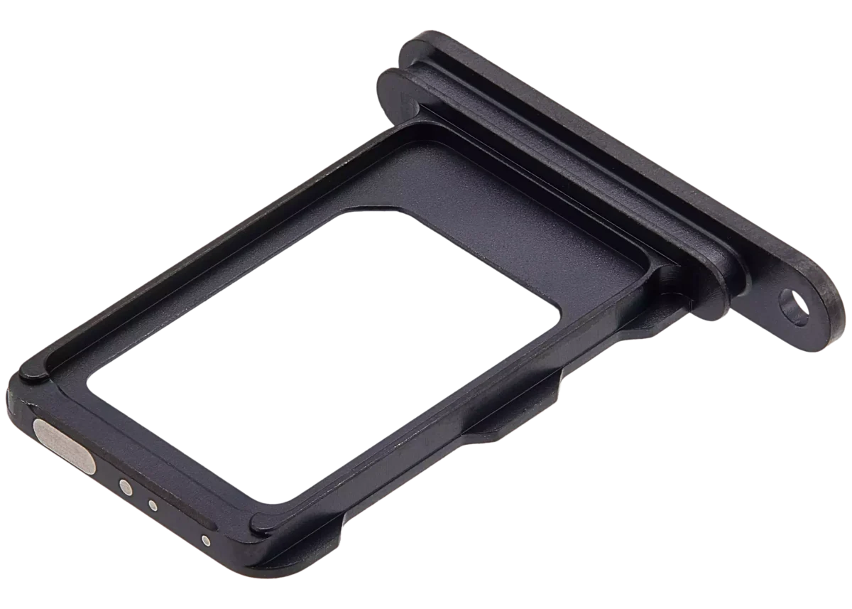 Iphone 16 Pro ile Uyumlu Tek Sim Kart Tepsisi / 16 Pro Max ile Uyumlu Siyah Titanyum - Görsel 4