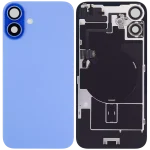 Iphone 16 ile Uyumlu Arka Cam Çelik Plakalı Kablosuz NFC Şarj MagSafe Mıknatıs ve El Feneri Esnek ile Uyumlu Full A Sınıfı Ultramarine - Görsel 2