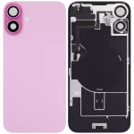 Iphone 16 ile Uyumlu Arka Cam Çelik Plakalı Kablosuz NFC Şarj MagSafe Mıknatıs ve El Feneri Esnek ile Uyumlu Full Rose - Görsel 2