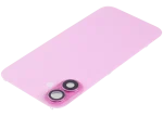 Iphone 16 ile Uyumlu Arka Cam Çelik Plakalı Kablosuz NFC Şarj MagSafe Mıknatıs ve El Feneri Esnek ile Uyumlu Full Rose - Görsel 5