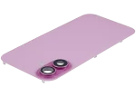 Iphone 16 ile Uyumlu Arka Cam Çelik Plakalı Kablosuz NFC Şarj MagSafe Mıknatıs ve El Feneri Esnek ile Uyumlu Full  Rose - Görsel 5