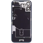Iphone 16 ile Uyumlu Arka Cam Çelik Plakalı Kablosuz NFC Şarj MagSafe Mıknatıs ve El Feneri Esnek ile Uyumlu Full Siyah - Görsel 3