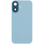 Iphone 16 ile Uyumlu Arka Cam Çelik Plakalı Kablosuz NFC Şarj MagSafe Mıknatıs ve El Feneri Esnek ile Uyumlu Full  Teal - Görsel 3