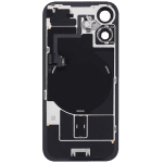 Iphone 16 ile Uyumlu Arka Cam Çelik Plakalı Kablosuz NFC Şarj MagSafe Mıknatıs ve El Feneri Esnek ile Uyumlu Full  Teal - Görsel 4