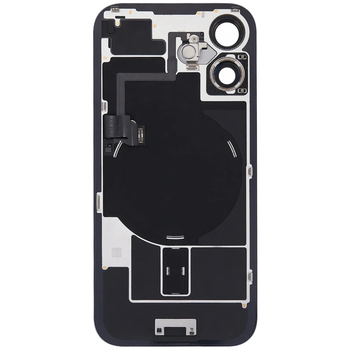 Iphone 16 ile Uyumlu Arka Cam Çelik Plakalı Kablosuz NFC Şarj MagSafe Mıknatıs ve El Feneri Esnek ile Uyumlu Full  Ultramarine - Görsel 4