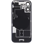 Iphone 16 ile Uyumlu Arka Cam Çelik Plakalı Kablosuz NFC Şarj MagSafe Mıknatıs ve El Feneri Esnek ile Uyumlu Full  Ultramarine - Görsel 4