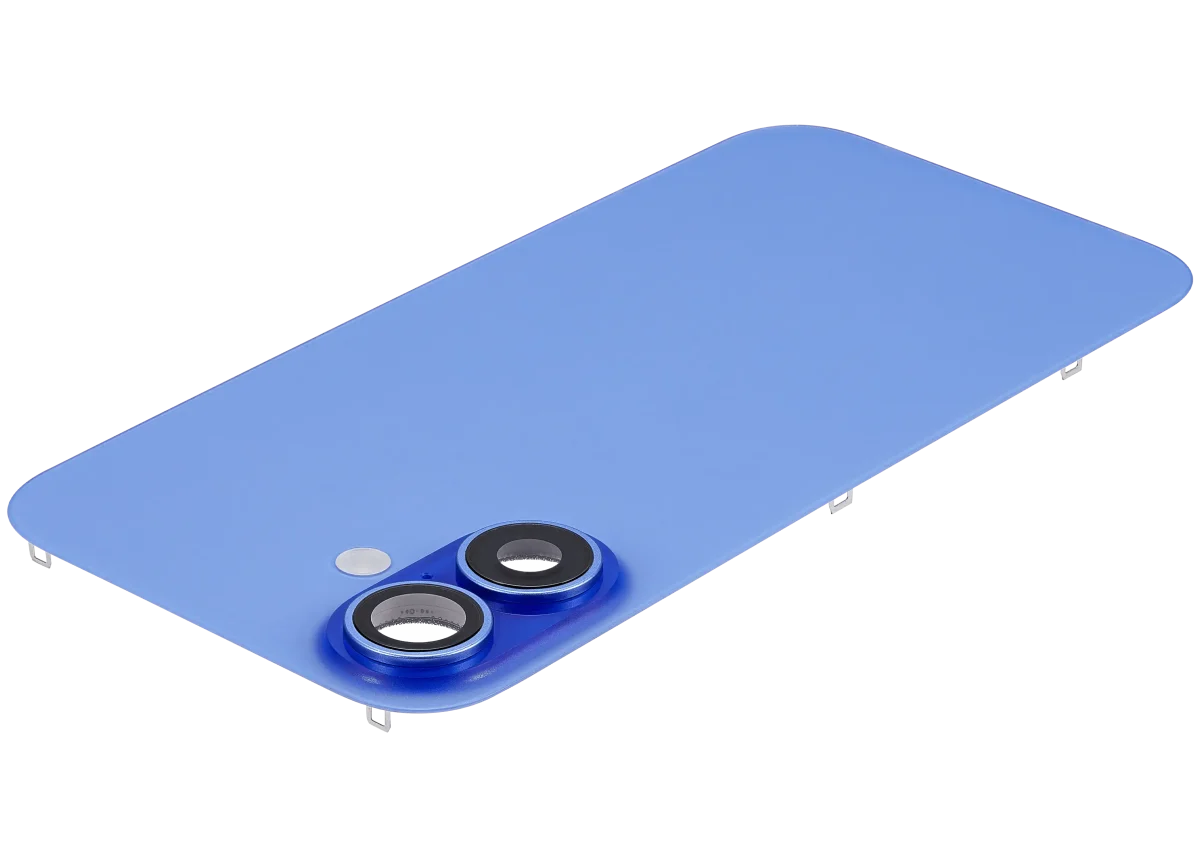 Iphone 16 ile Uyumlu Arka Cam Çelik Plakalı Kablosuz NFC Şarj MagSafe Mıknatıs ve El Feneri Esnek ile Uyumlu Full  Ultramarine - Görsel 5